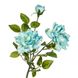 Квітка штучна "Троянда чайна", блакитна 8100-027 фото 2