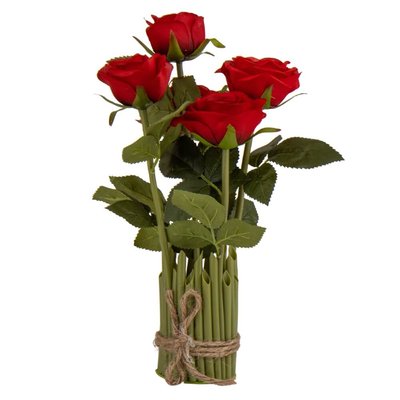 Букет троянд, червоний, 29 см 8921-047 фото