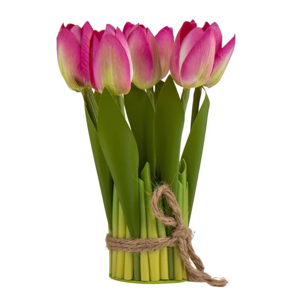 Букет тюльпанів, рожевий, 18 см 8921-013 фото