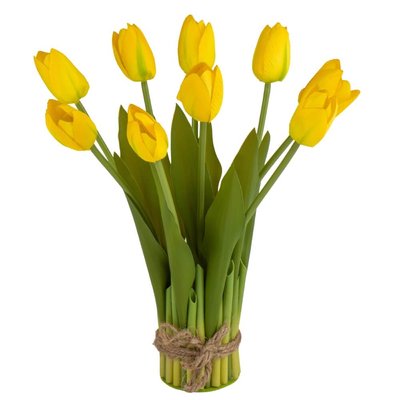Букет тюльпанів, жовтий, 29 см 8921-014 фото