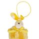 Підвісна фігурка "Кролик", жовта, 15,5 см 9109-007 фото 2
