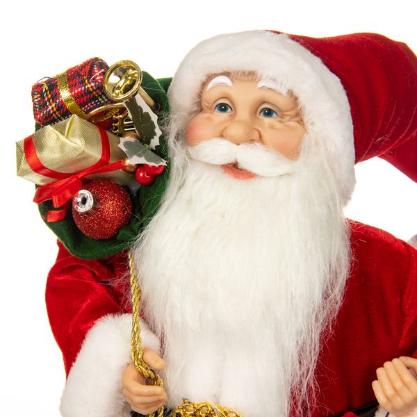 Фігура "Санта з ліхтарем і дарунками", 46 см. 6011-014 фото
