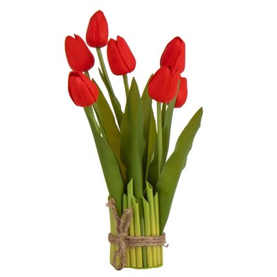 Букет тюльпанів, червоний, 33 см 8921-025 фото