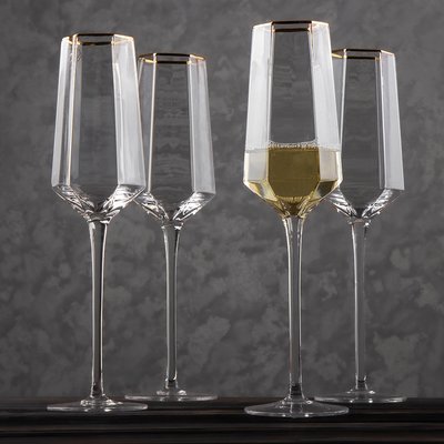 Набір келихів для шампанського "Піно Менье" 4 шт. 9005-012 фото