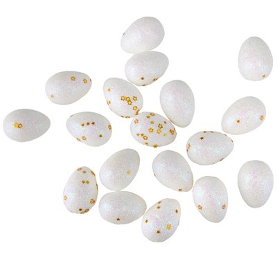 Набор мини пасхальных яиц "Золотые звезды", 18 шт 9109-058 фото
