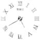 3Д годинник настінний, срібний (40-120 см) 9020-008 фото 1