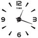 3Д годинник настінний, чорний (40-120 см) 9020-009 фото 1