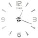 3Д годинник настінний, срібний (40-120 см) 9020-010 фото 3