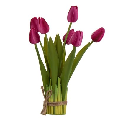 Букет тюльпанів, бузковий, 33 см 8921-028 фото